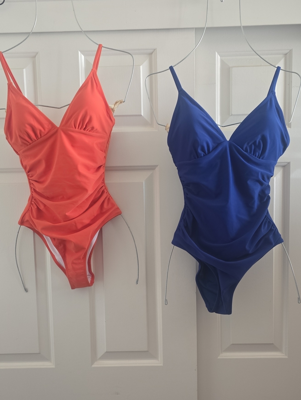Cupshe Orange and Blue One-Piece Swimsuits